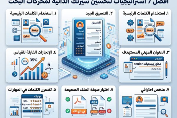 أفضل 7 استراتيجيات تهيئة سيرتك الذاتية لمحركات البحث