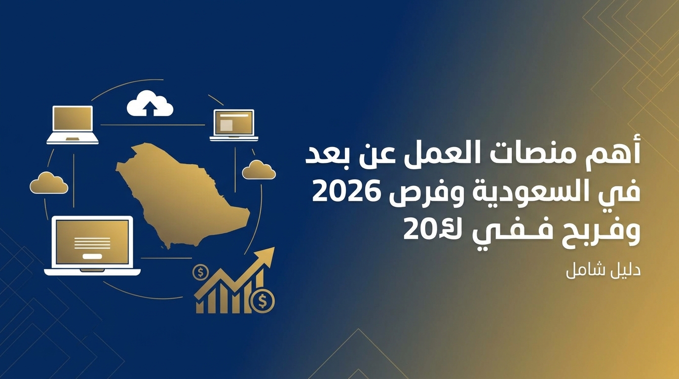 أهم منصات العمل عن بعد في السعودية وفرص الربح 2026